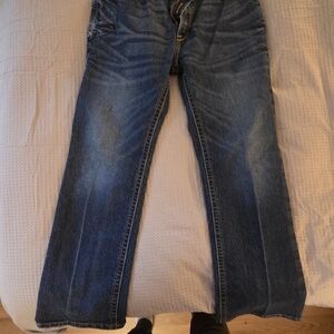 Ariat Rebar Relaxed Boot Blue Denim Jeans